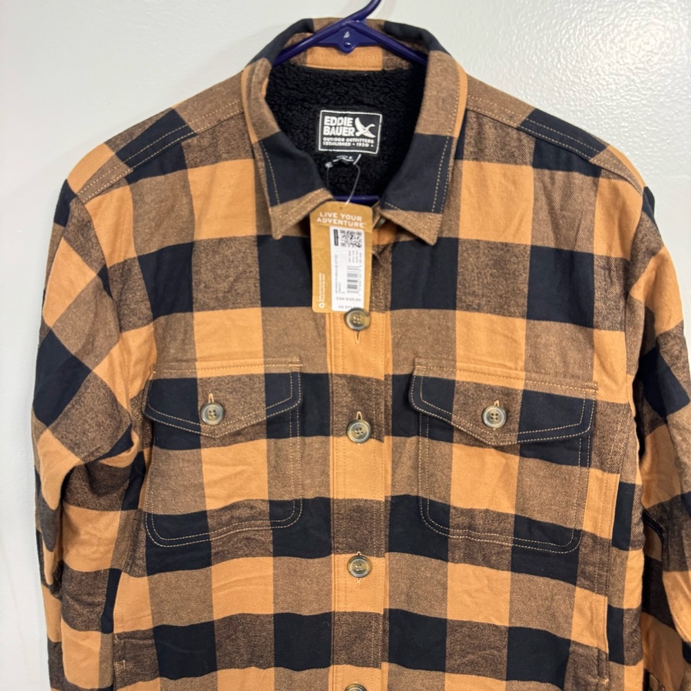 Eddie Bauer Women’s Eddie’s Fleece-Lined Shirt Jacket Size S